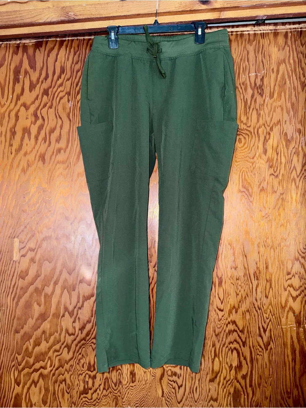Woman’s Olive Green Cargo Pants with Drawstring Waist